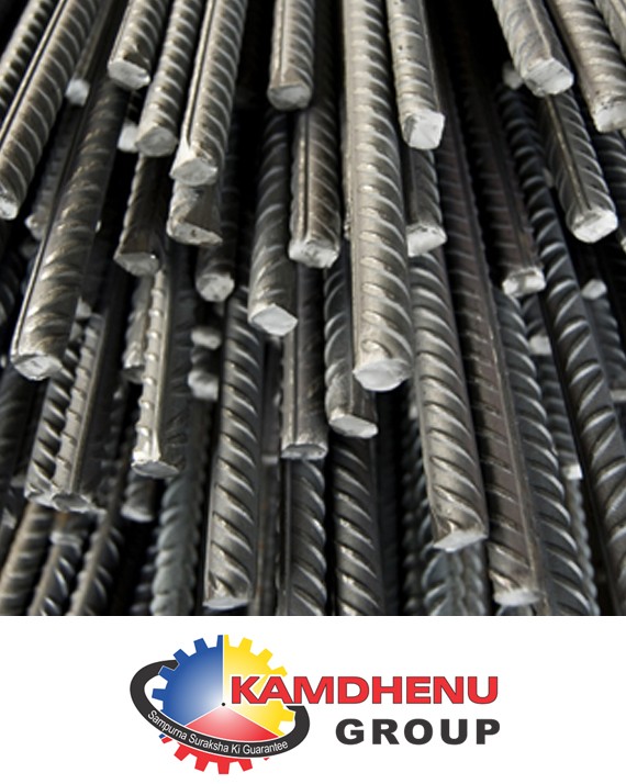 Kamdhenu TMT Steel Bar Fe-500 Grade - 10mm