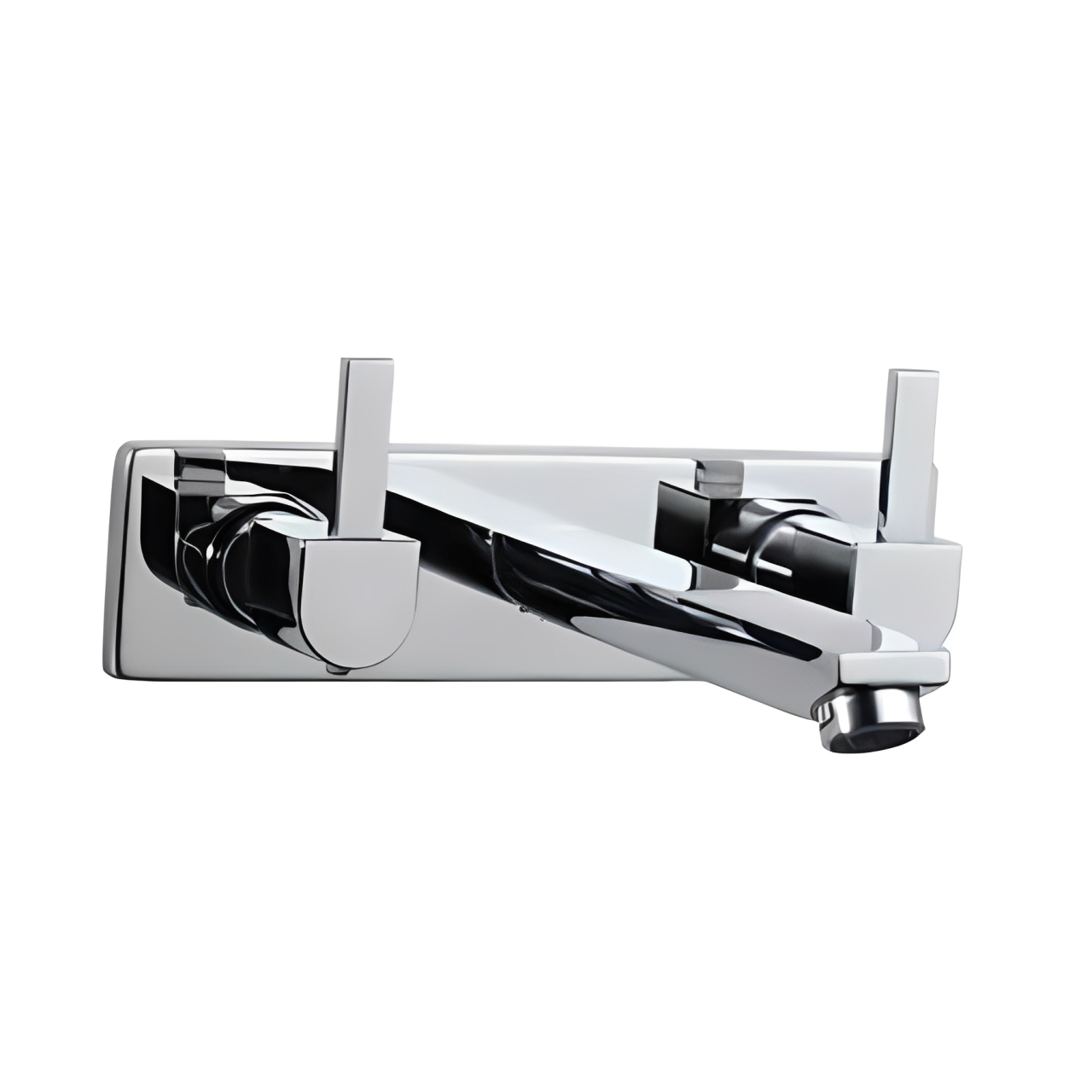 Two Concealed Stop cocks with Basin Spout (composite One Piece Body)