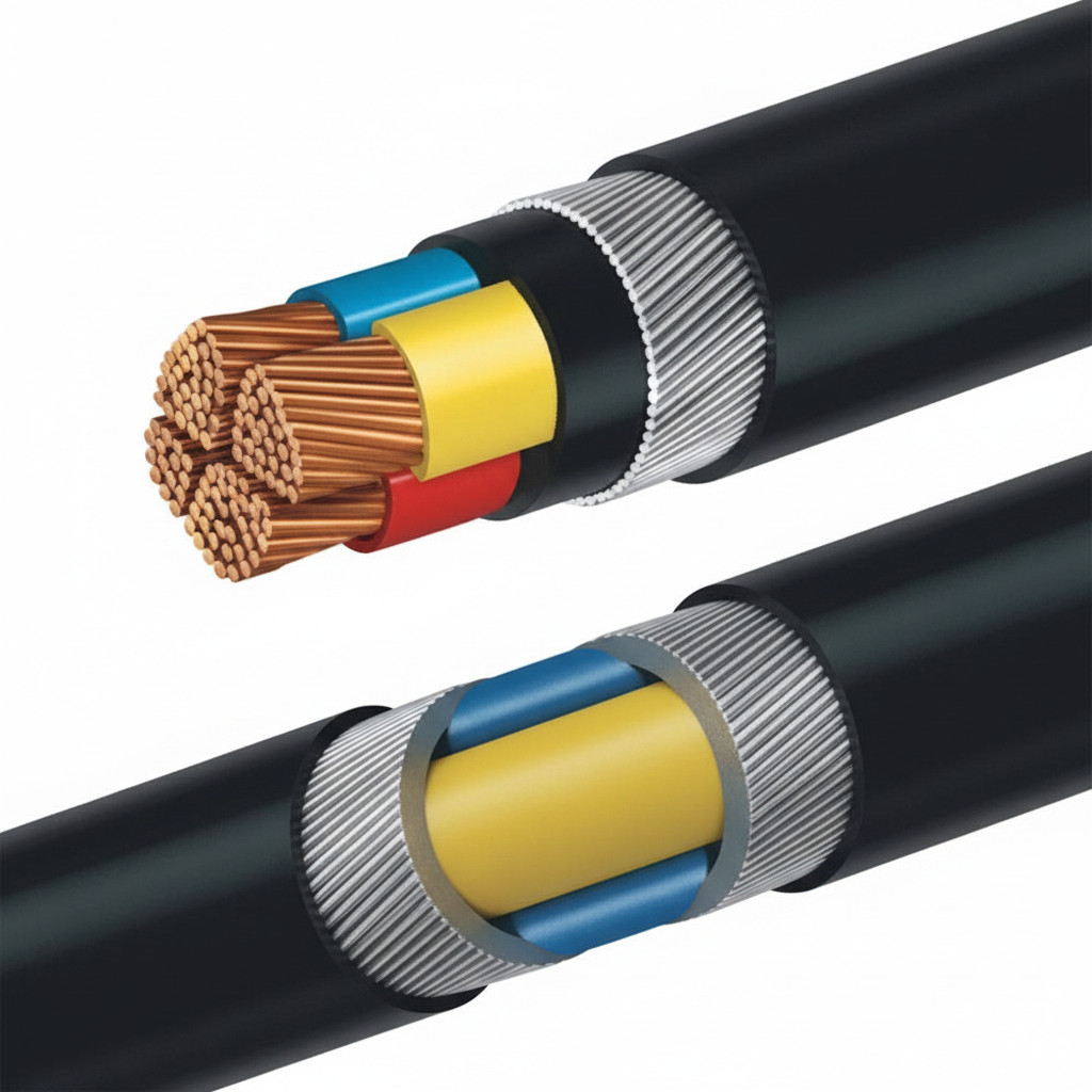 Finolex's 240 Sq Mm 3.5 Core Aluminium Armoured Cable (XLPE)