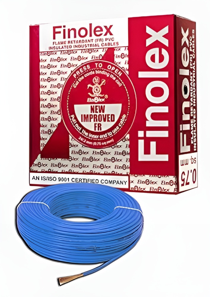 Finolex's PVC FR INS.1100V HV INDL. CABLE - 2.5 SQMM (1CORE BLUE - 180M)