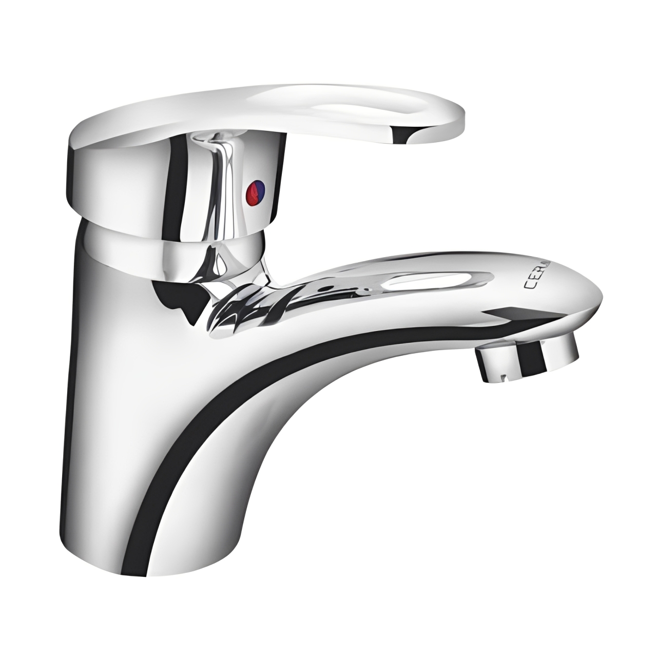Single lever basin mixer with 450mm braided connection pipe