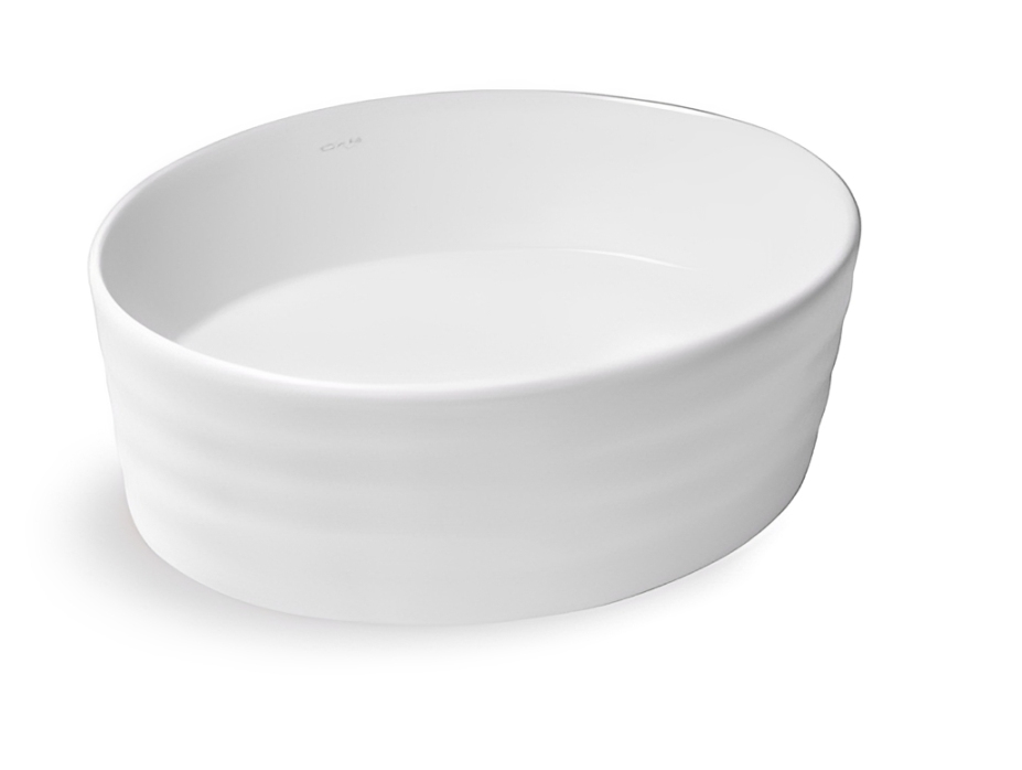 Tresham Oval vessel lavatory without faucet hole